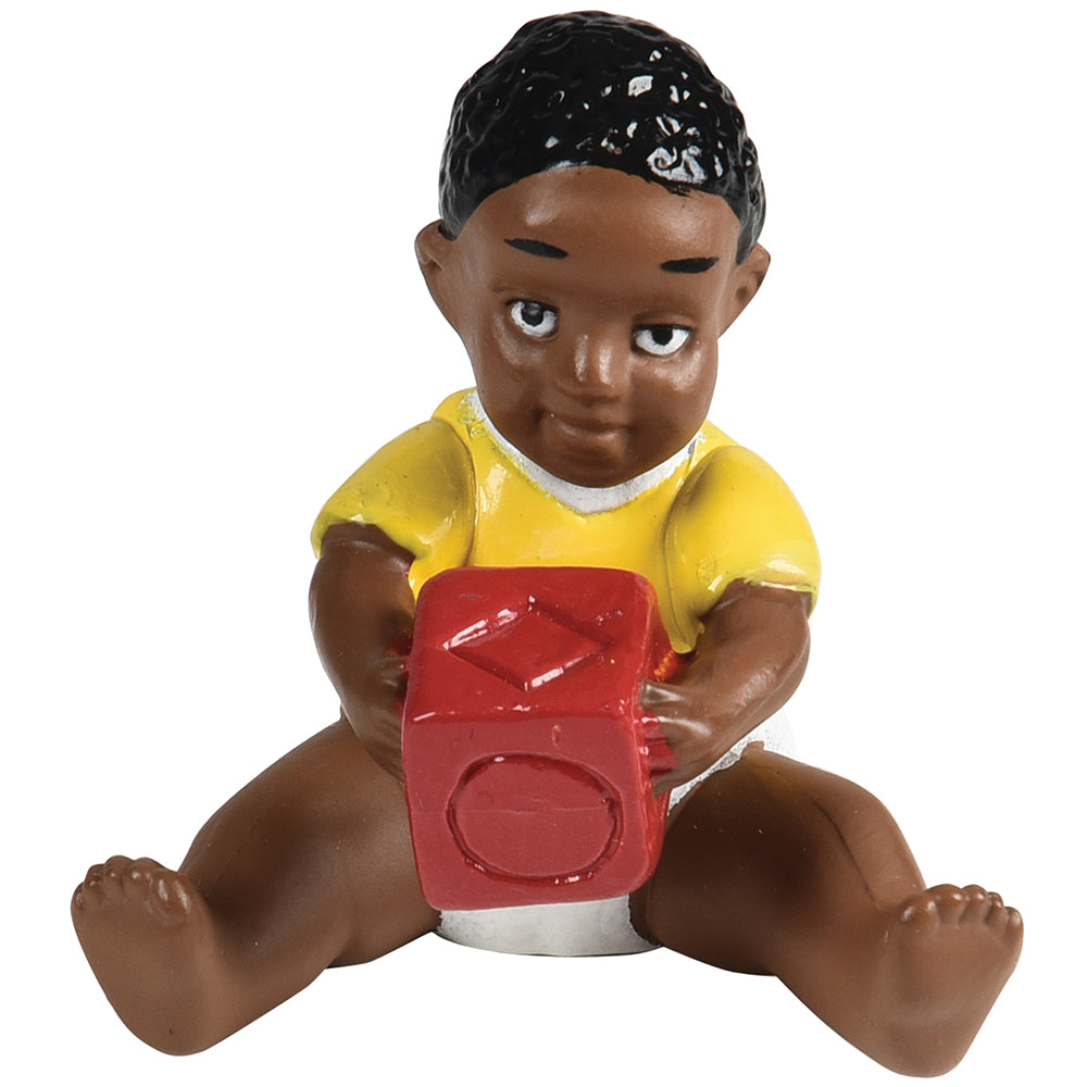 Front View of African American Baby Figure