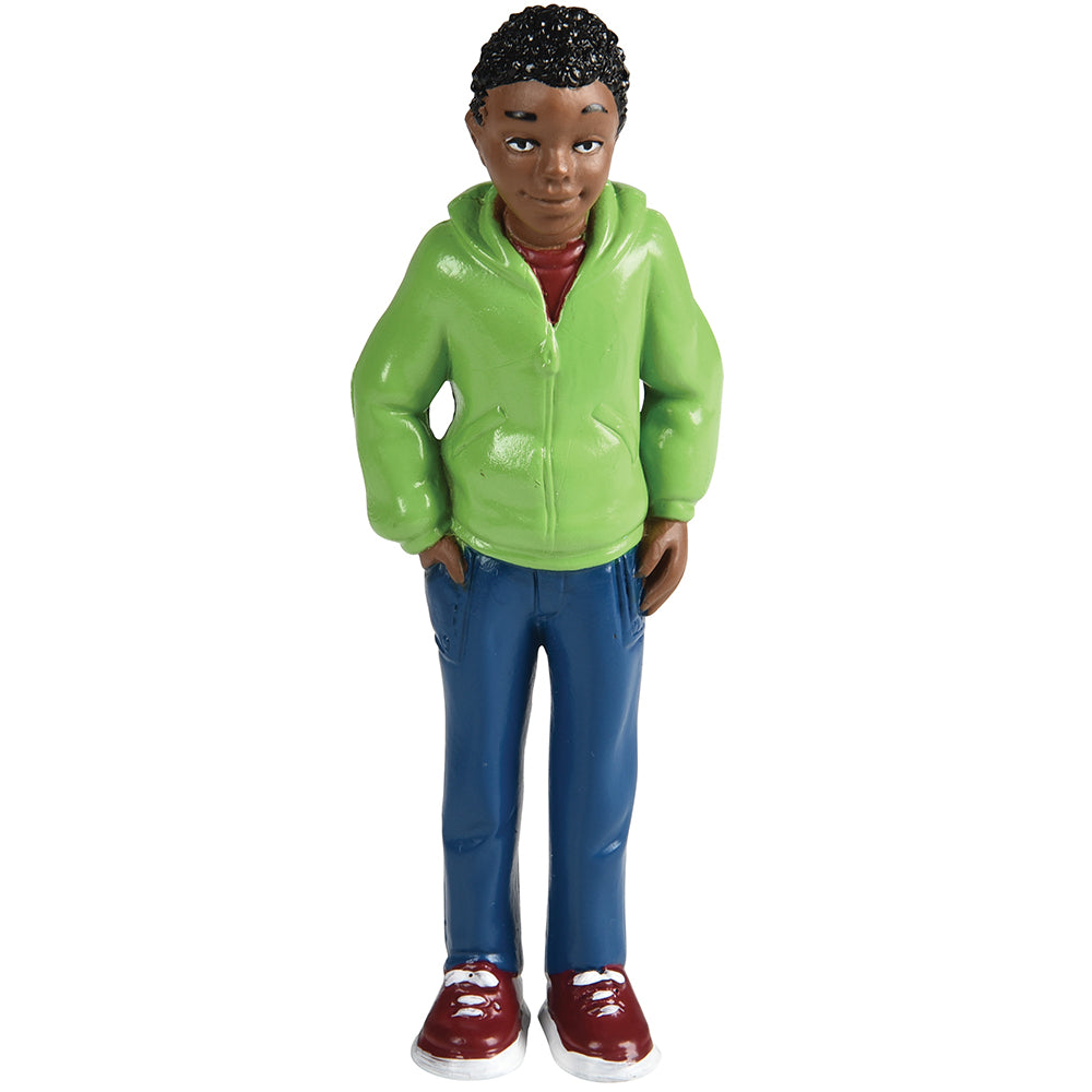 Front View of African American Brother Figure