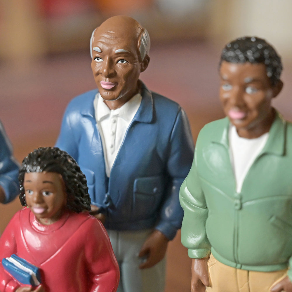 Close-up of African American Grandpa Figure