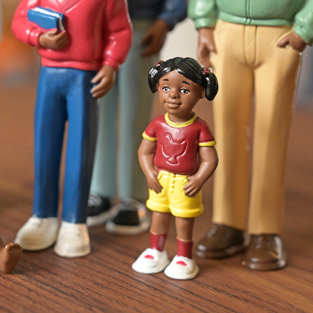 Close-up of African American Toddler Figure