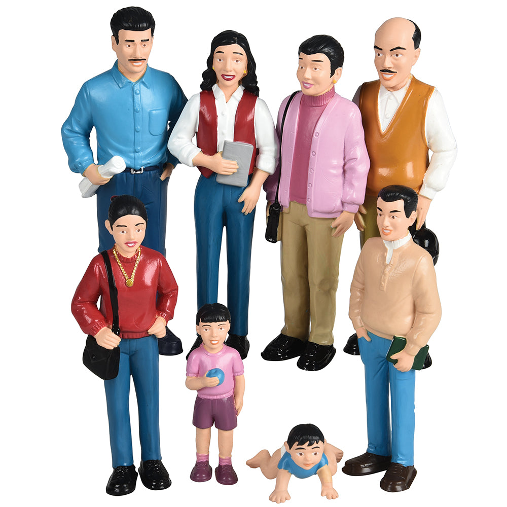 8 Piece Hispanic / Latino Family Figures Set