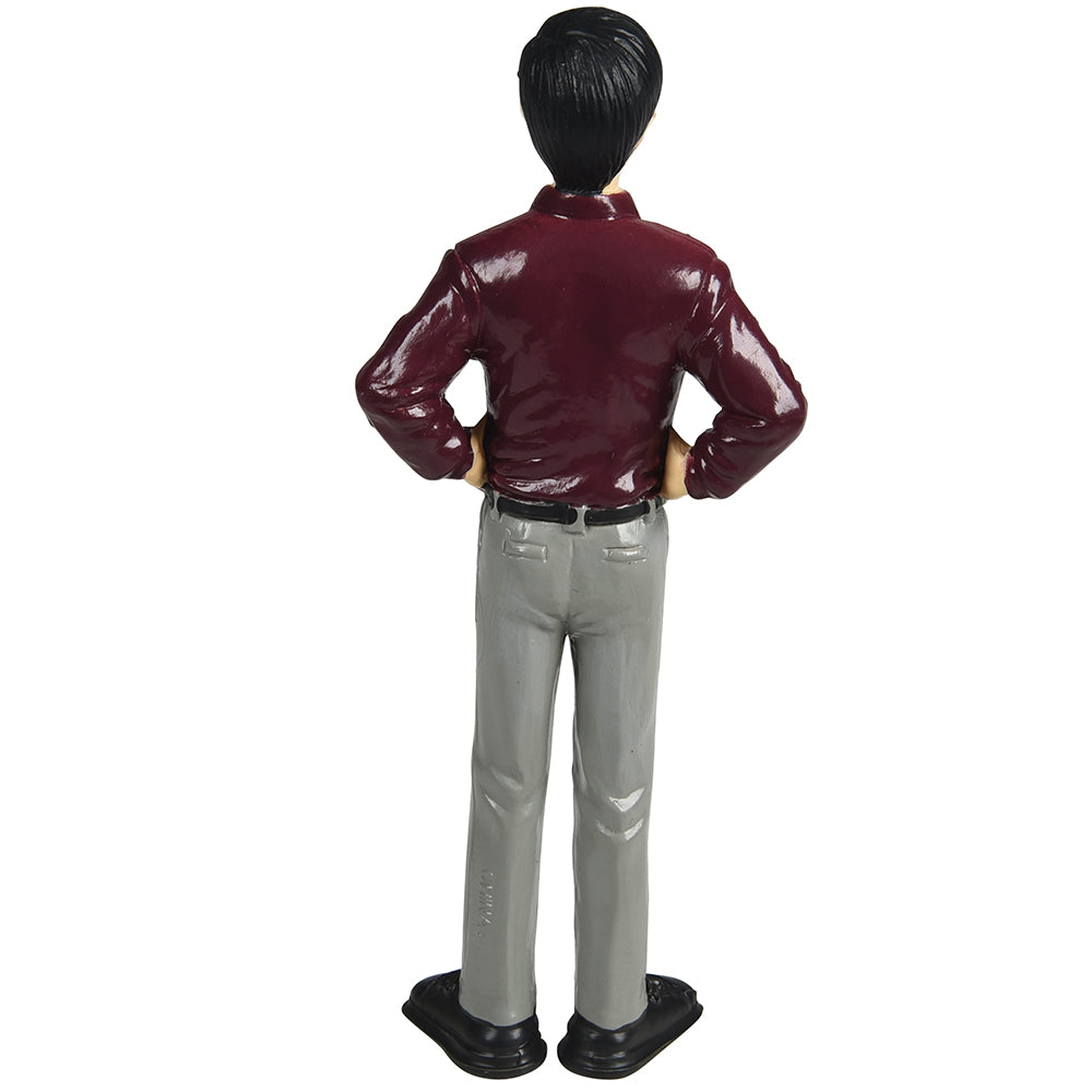 Back View of Asian Brother Figure