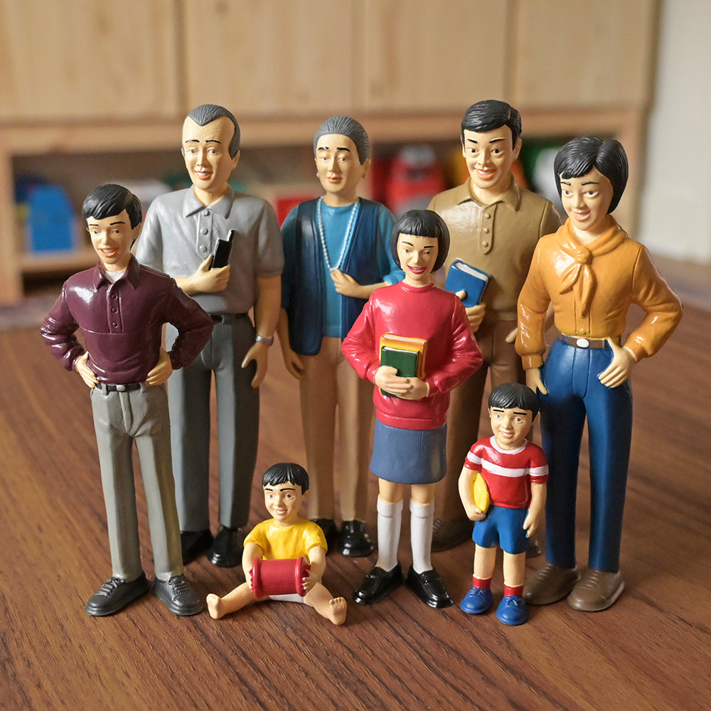 Asian Pretend Play Family Figures in the Classroom