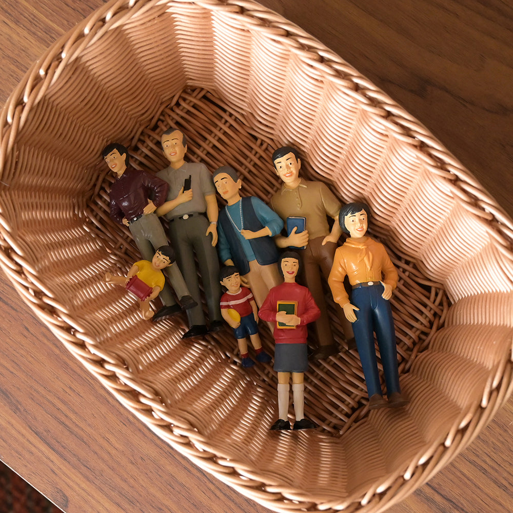 Asian Figures in a Basket