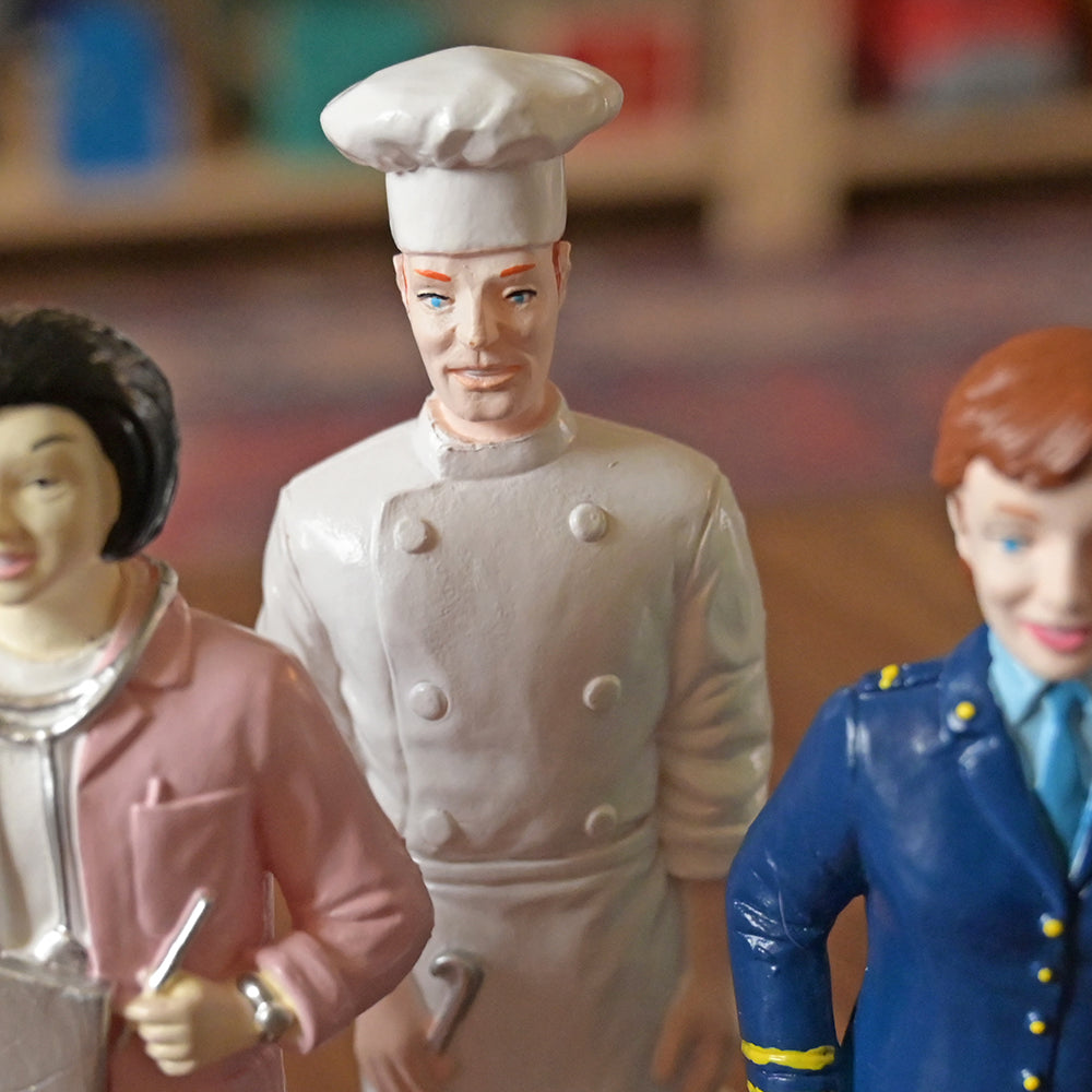 Close-up of Chef Pretend Play Figure