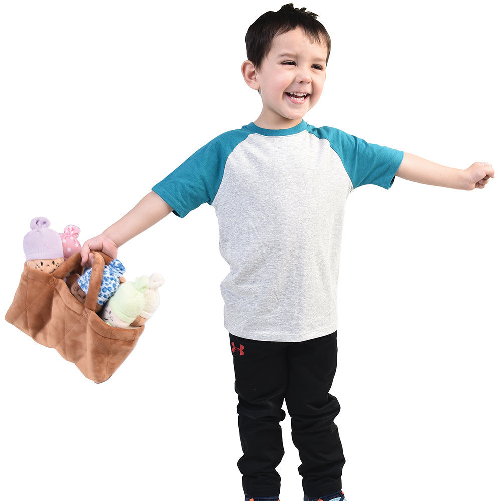 Exploring Pretend Play Time with Basket of Babies
