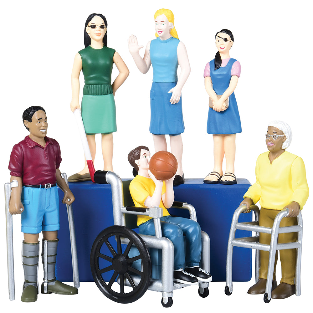 Inclusive Friends with Diverse Abilities | Set of 6 Vinyl Figure Set