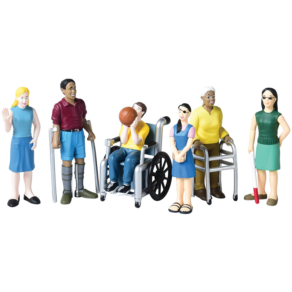 Inclusive Friends with Diverse Abilities | Set of 6 Vinyl Figure Set