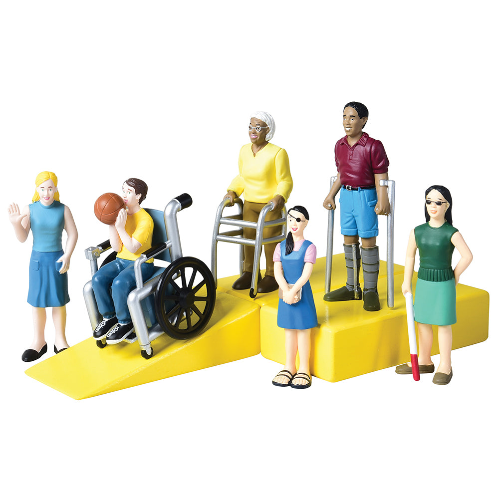 Inclusive Friends with Diverse Abilities | Set of 6 Vinyl Figure Set