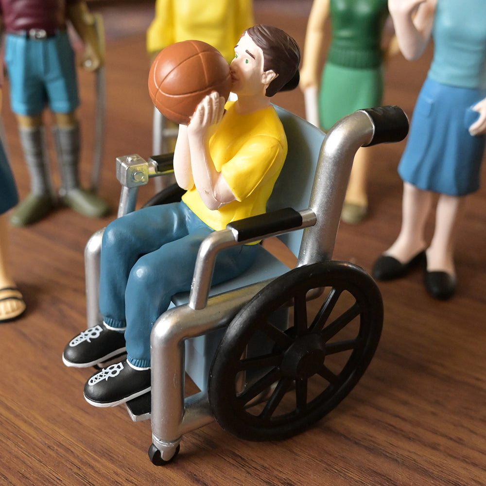 Close-up Shot of Inclusive Friends with Diverse Abilities Vinyl Figure Set