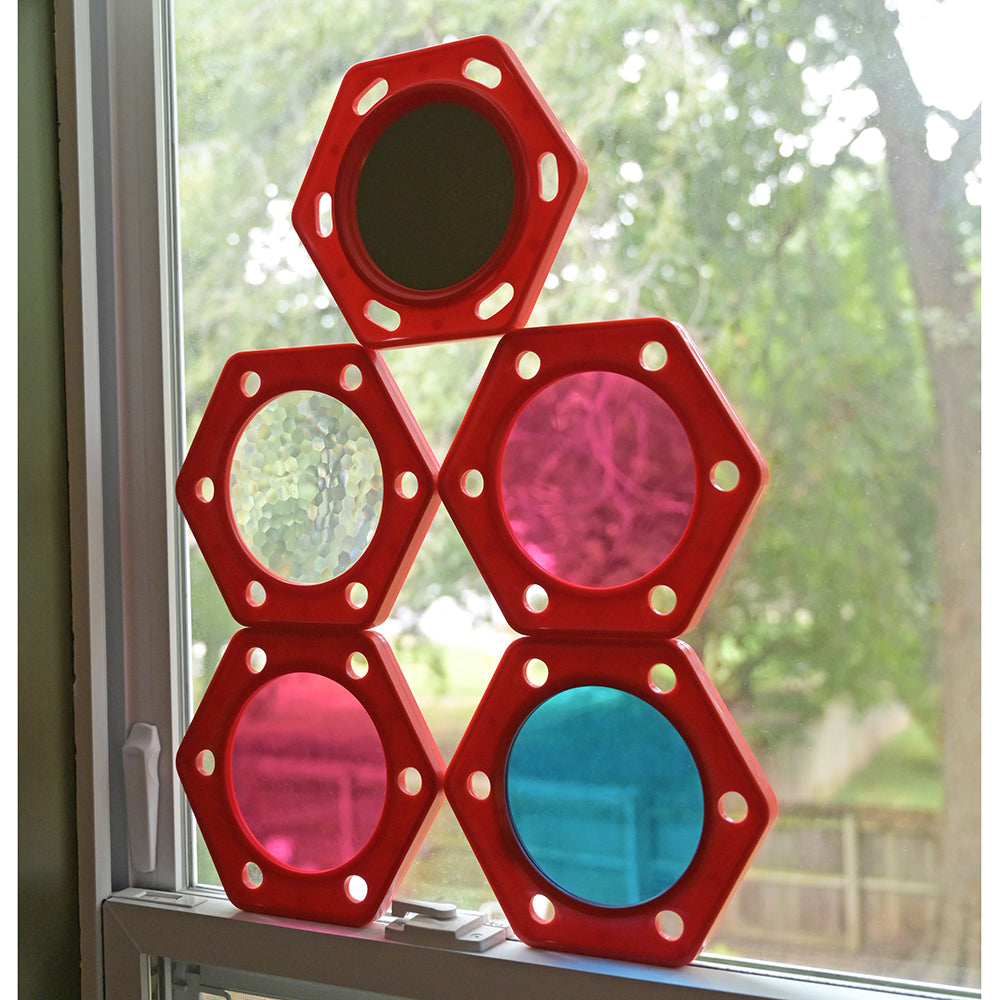 Visual Explorers Sensory Toy Set Reflected Through The Window