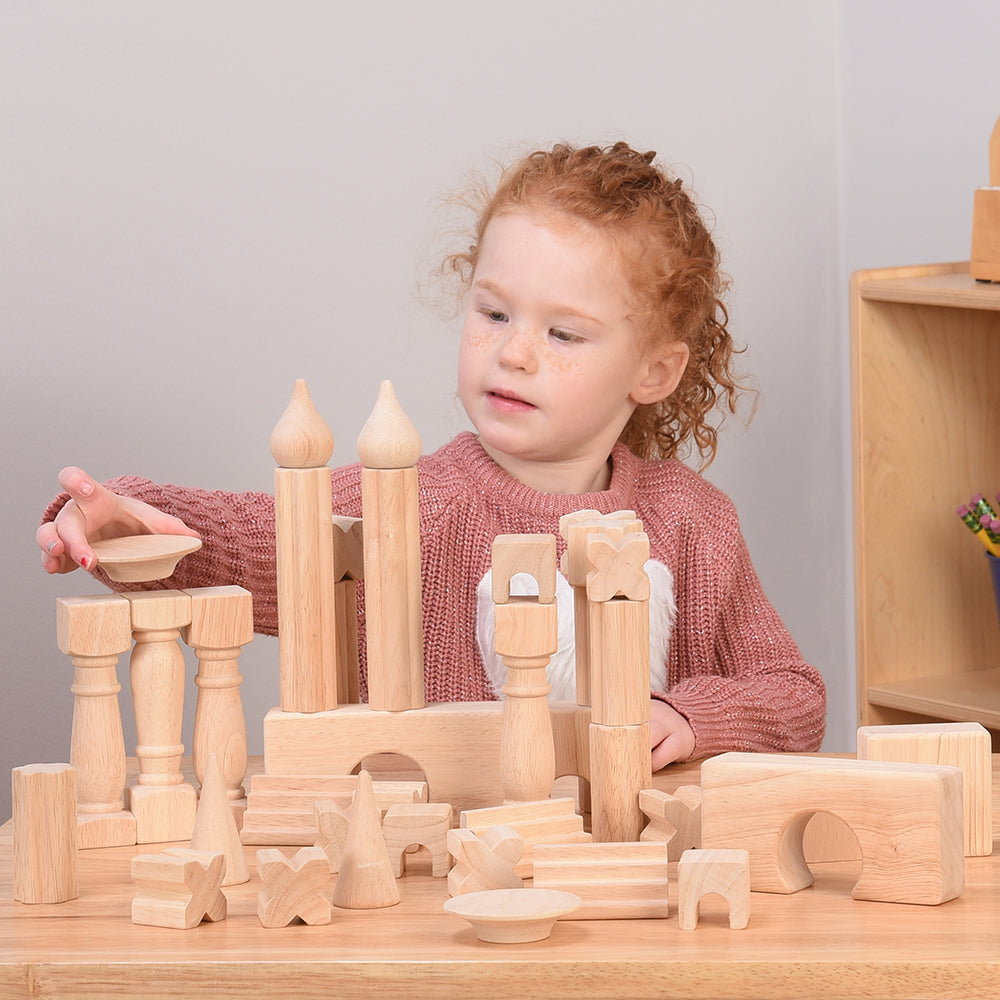 Architectural Wooden Unit Block Set (40 Blocks)