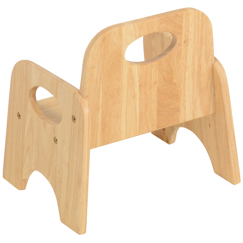 Back View of Classic Wooden Toddler Chair