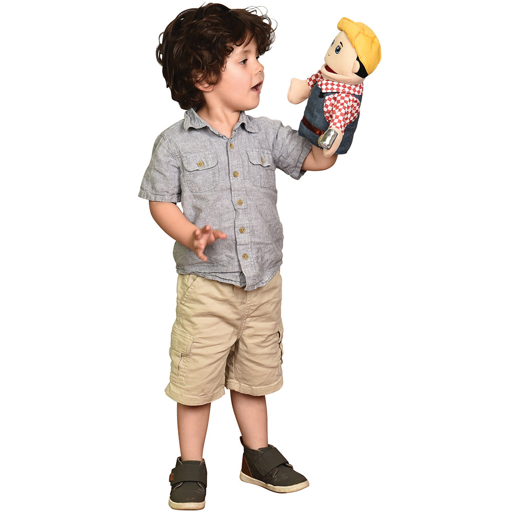 Multi-Ethnic Career Puppet - Construction Worker