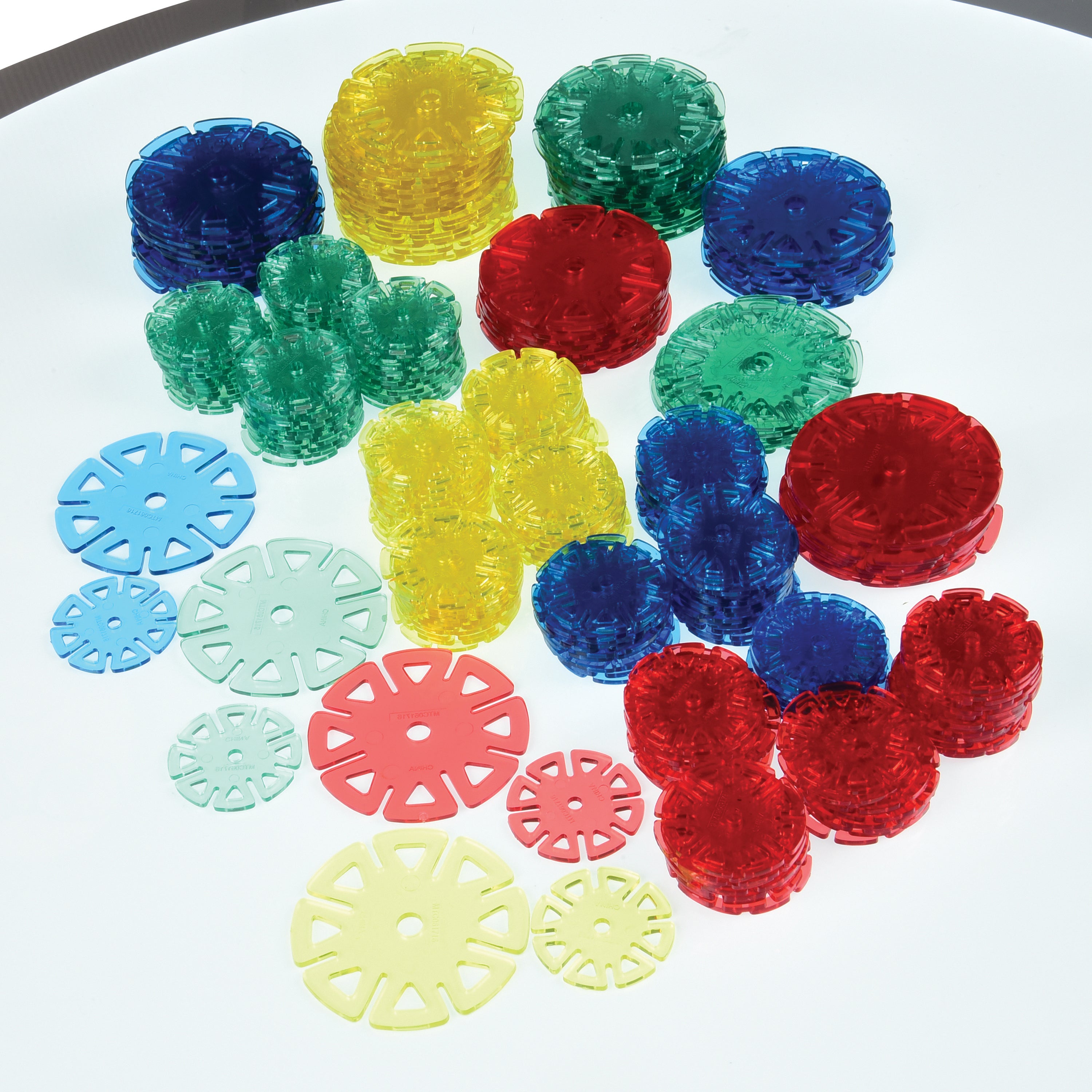 Crystal Connectors Building Discs – 300-Piece Translucent STEM Construction Set for Kids Ages 3+