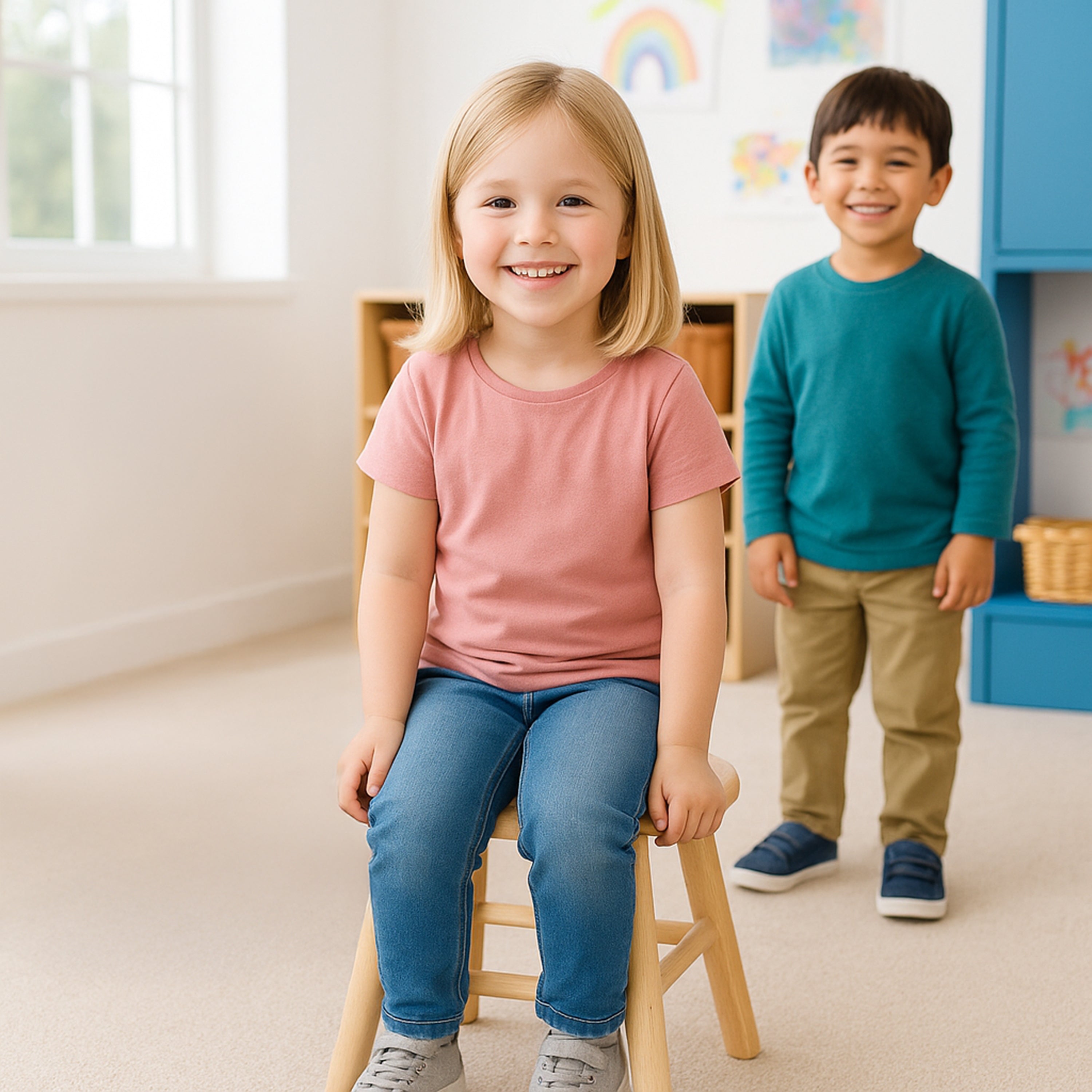 Wooden Classroom Stool