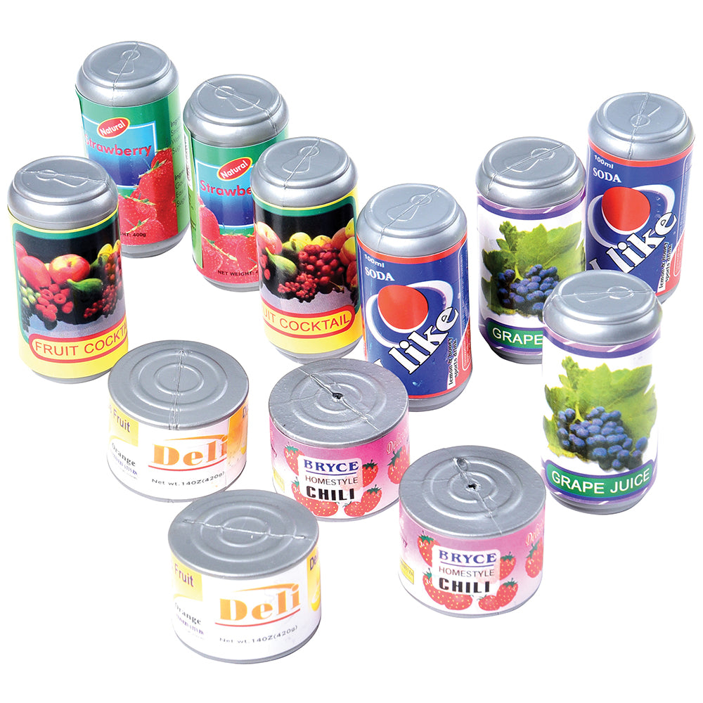 Bargain-Buffet Mini Foods | 130-Piece Realistic Play Food Set