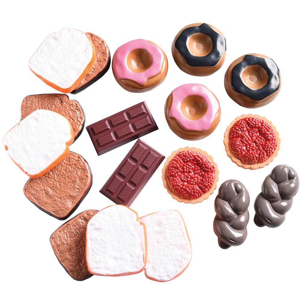 Bargain-Buffet Mini Foods | 130-Piece Realistic Play Food Set