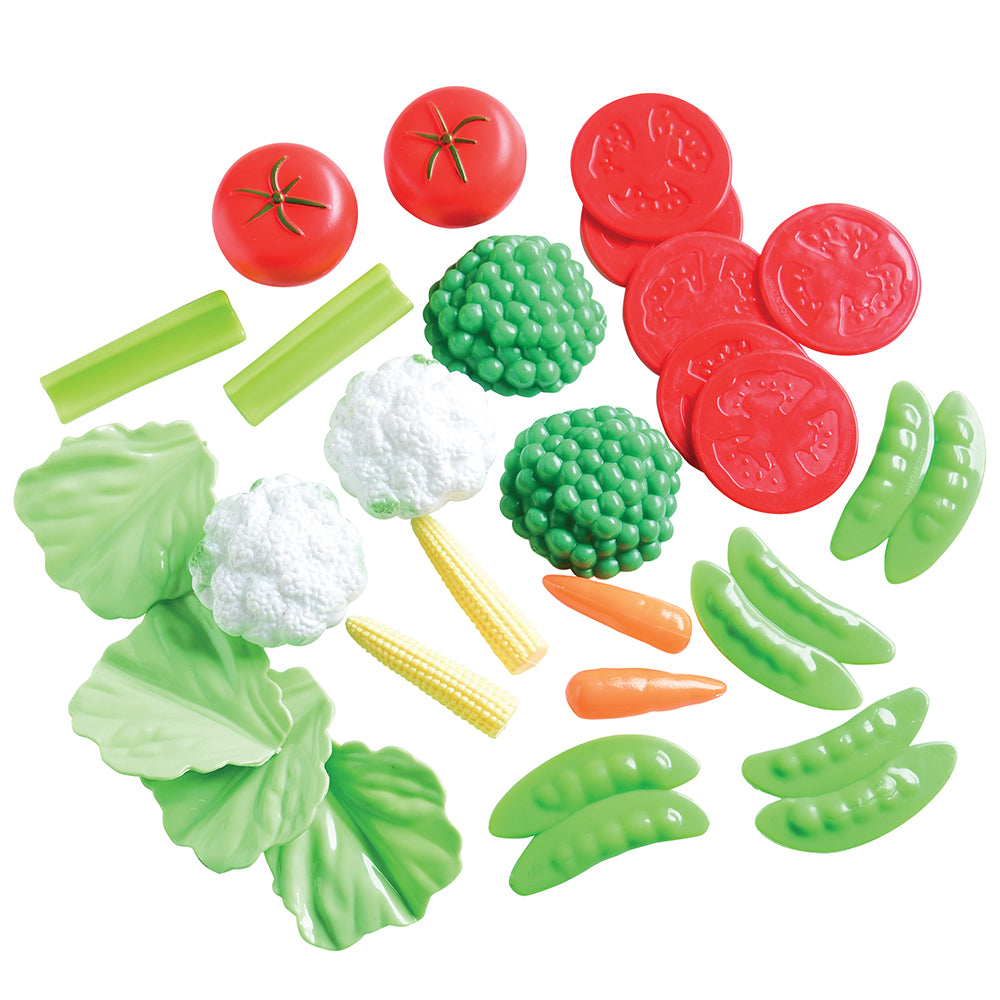Bargain-Buffet Mini Foods | 130-Piece Realistic Play Food Set