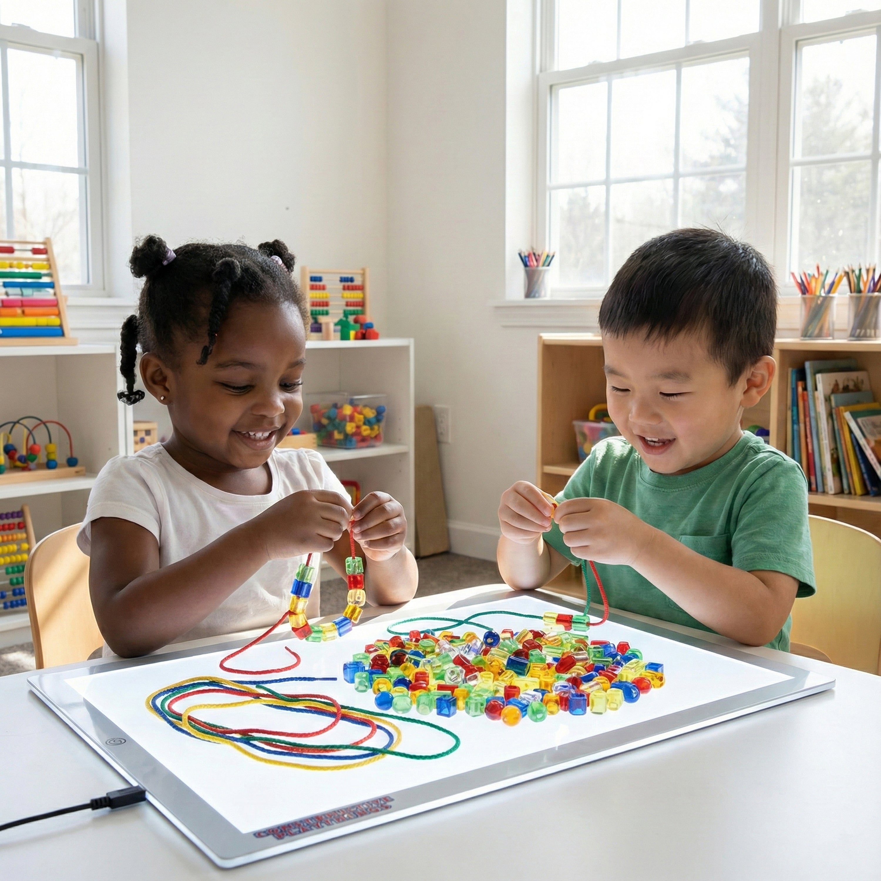 Ultra Bright LED Light Panel | 3-Setting Sensory & Color Exploration Tool