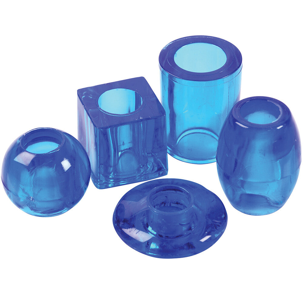 Blue Transparent Beads