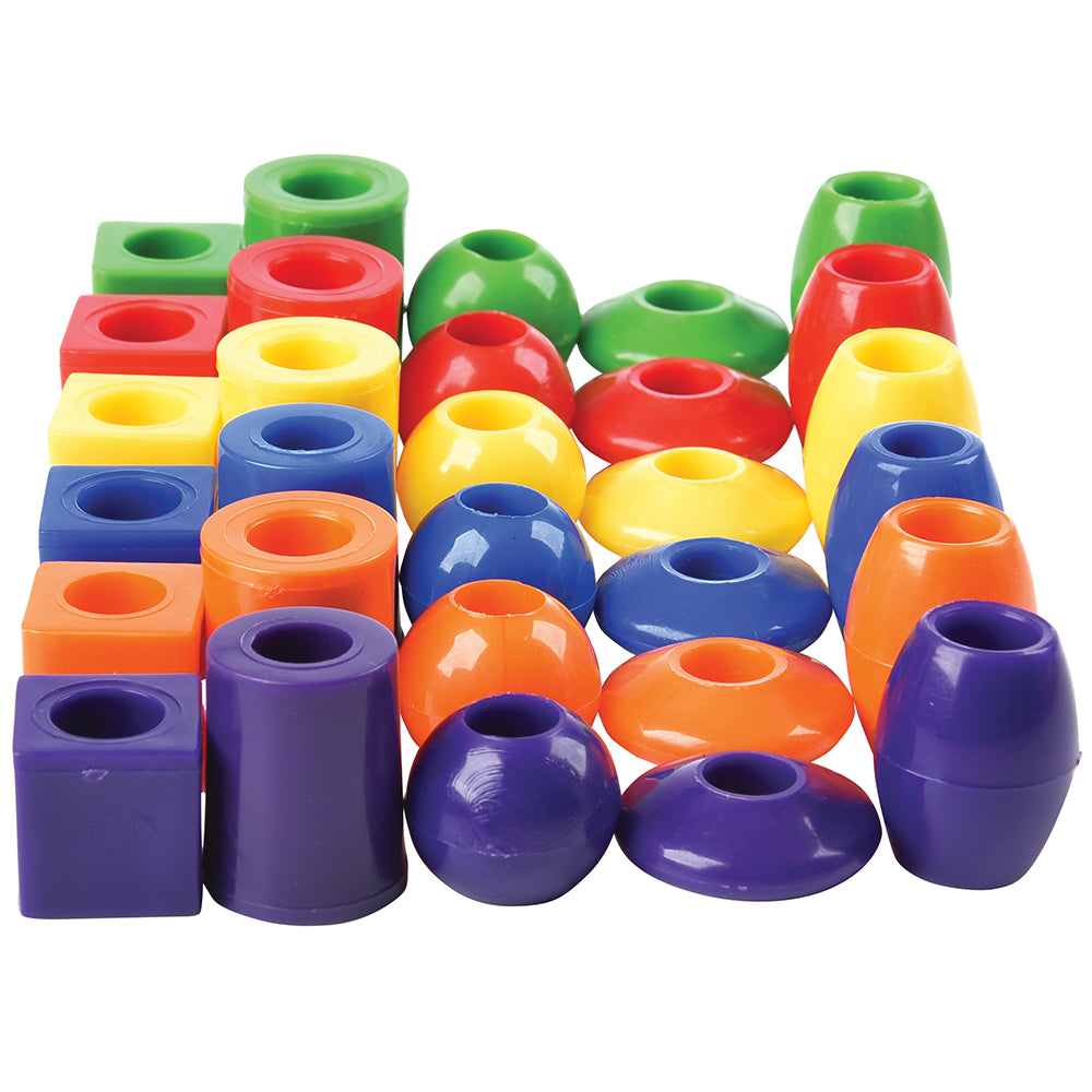 Jumbo Beads in Six Colors and Five Shapes