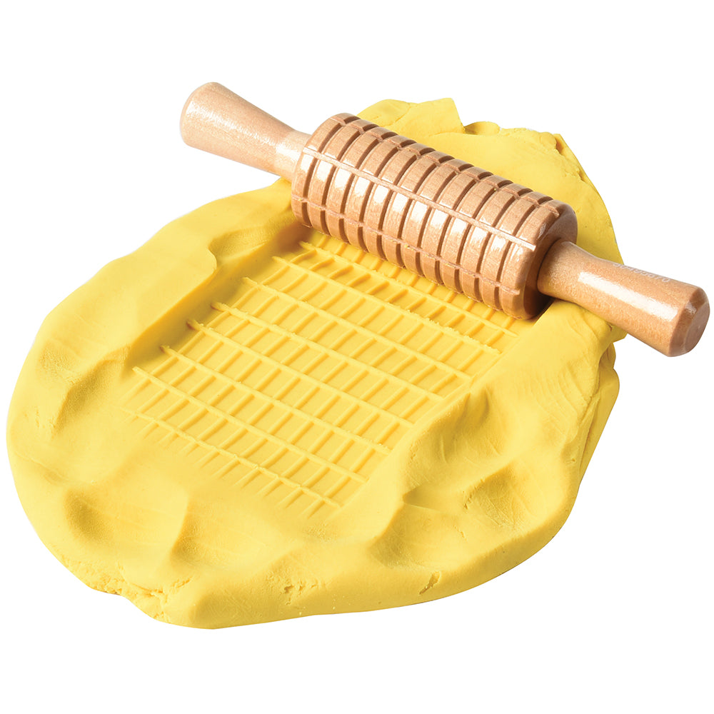 Making Patterns in Clay with Dough Roller