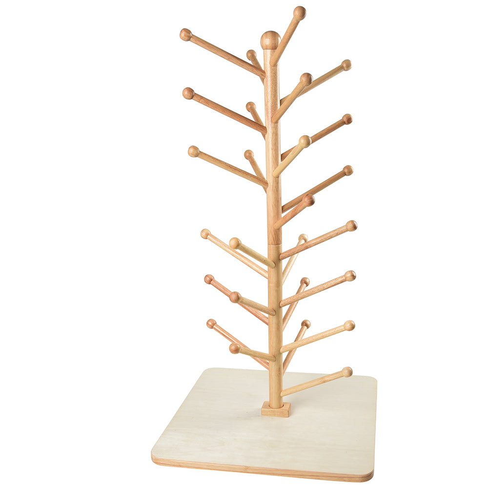 Adjustable Wooden Puppet Tree Display Stand | Holds Up to 26 Puppets