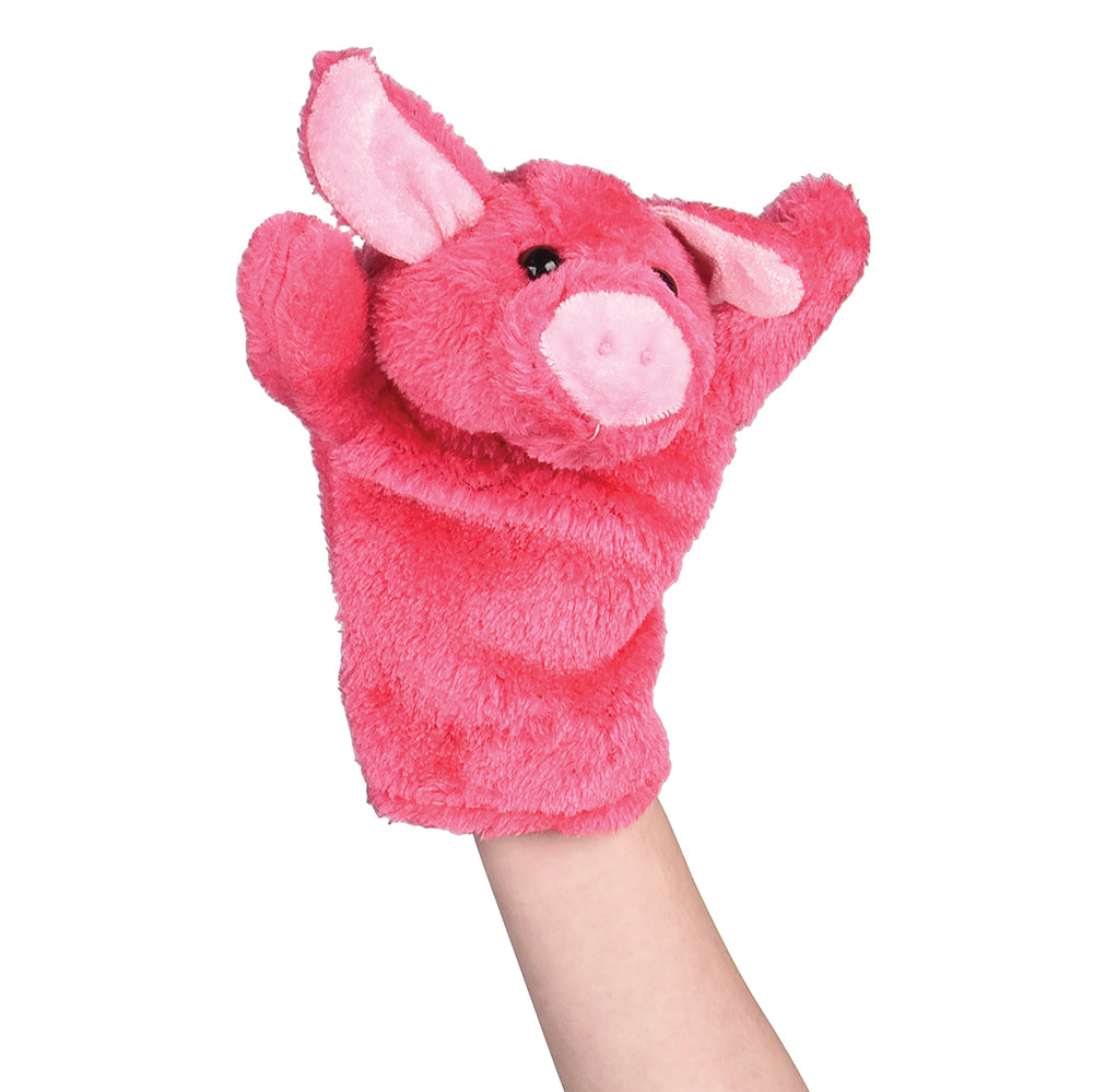 Farm Animal Plush Puppet - Pig