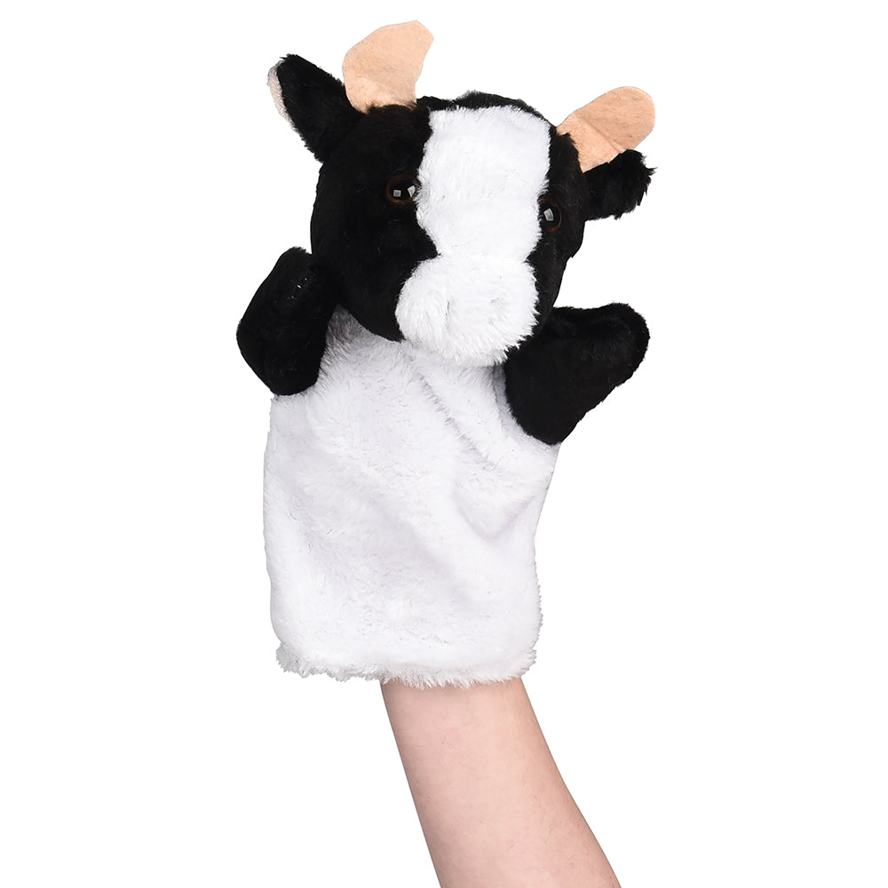 Farm Animal Plush Puppet - Cow