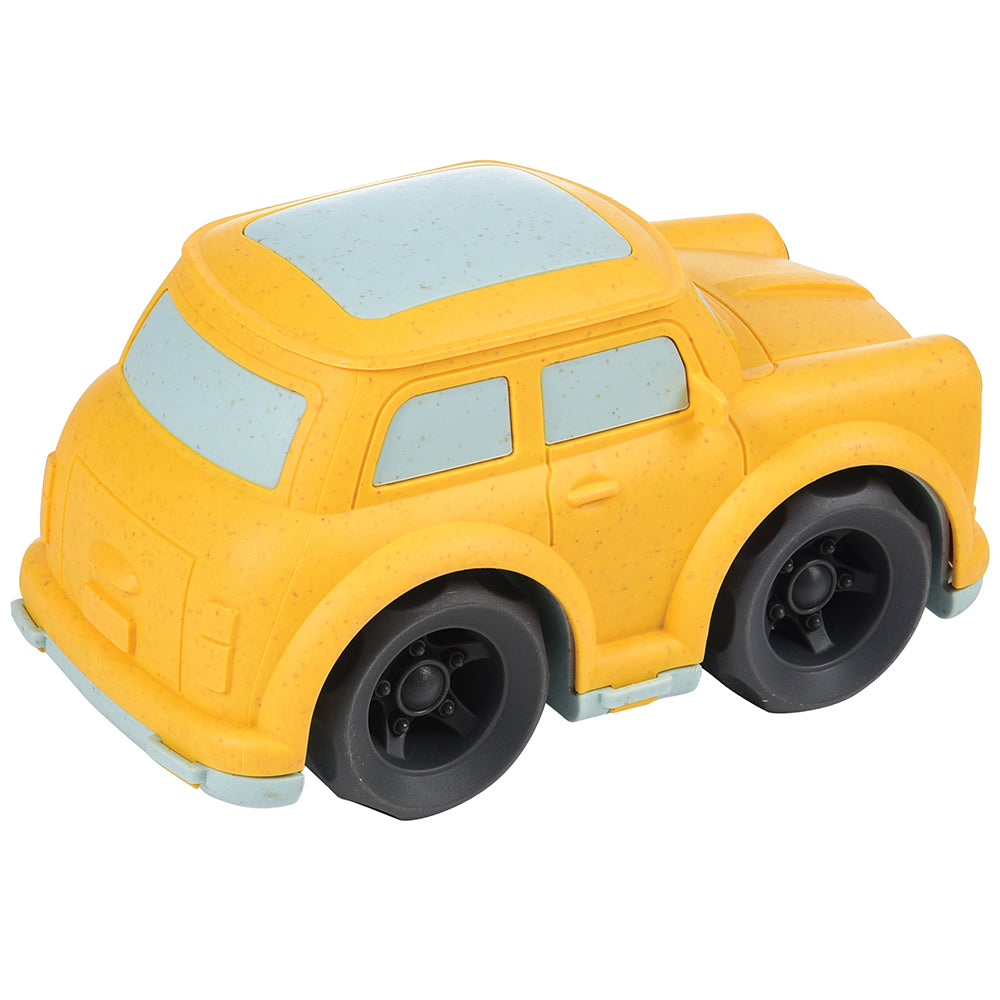 Back View of Eco-Friendly Car Toy