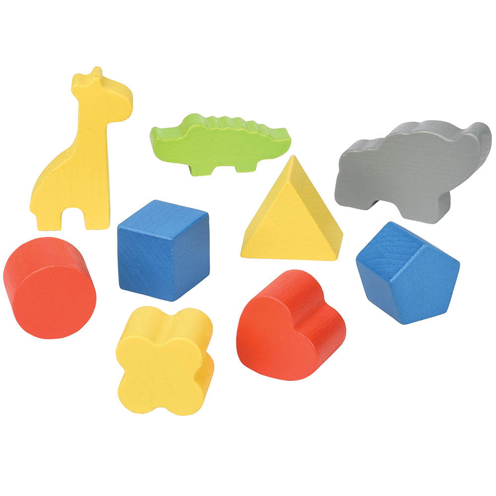 Wooden Animals and Shapes for Sorter