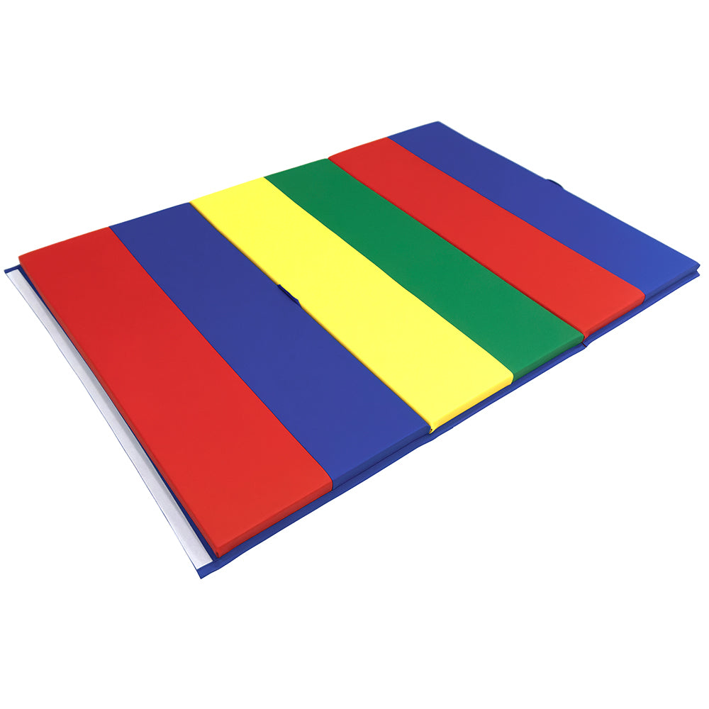 Sideview of Rainbow Tumbling Mat
