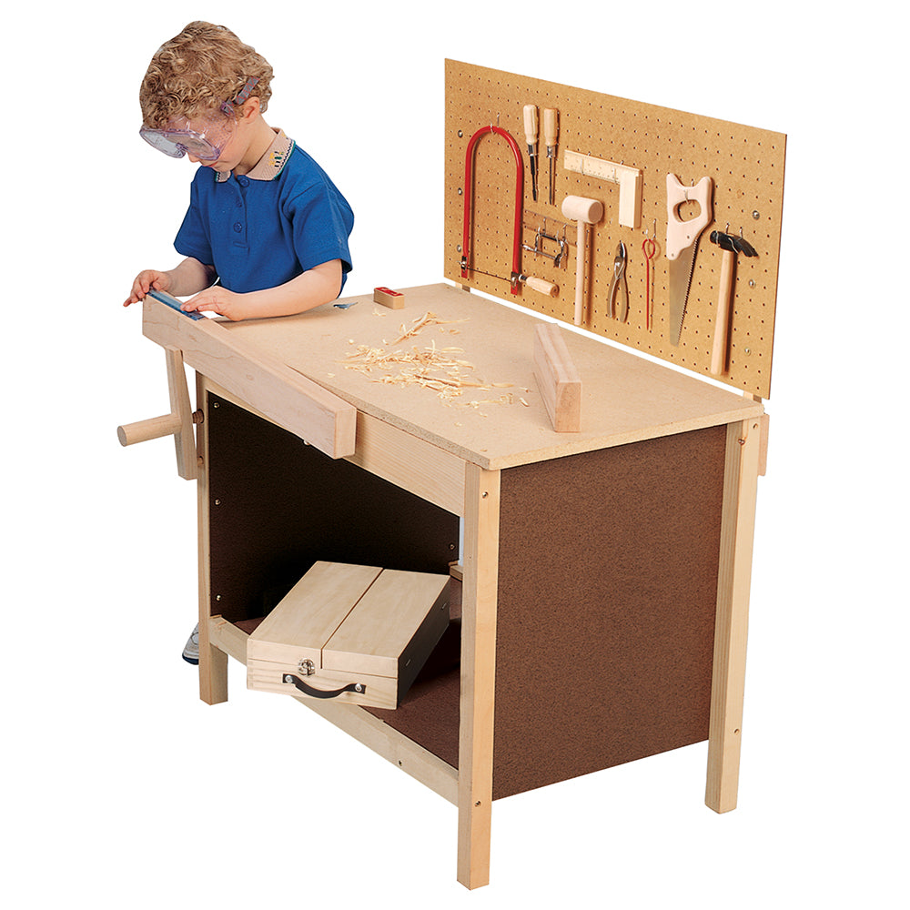 Little Carpenter Kids Wooden Work Bench