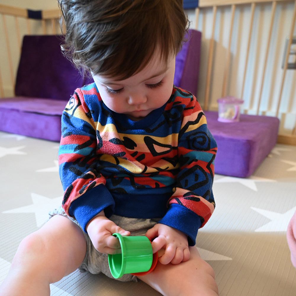 Toddler Fitting 2 Nesting Cups Together