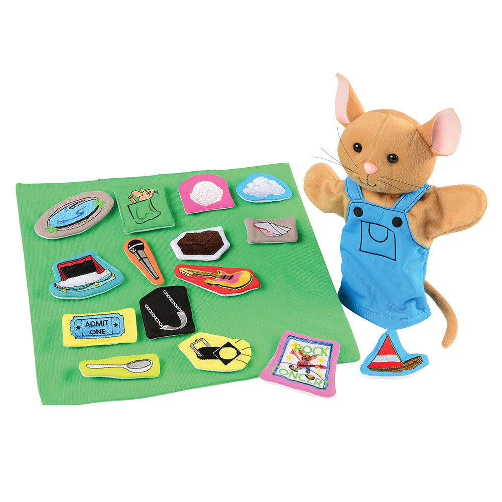 If You Give a Mouse a Brownie Puppet & 16-Piece Storytelling Props Set