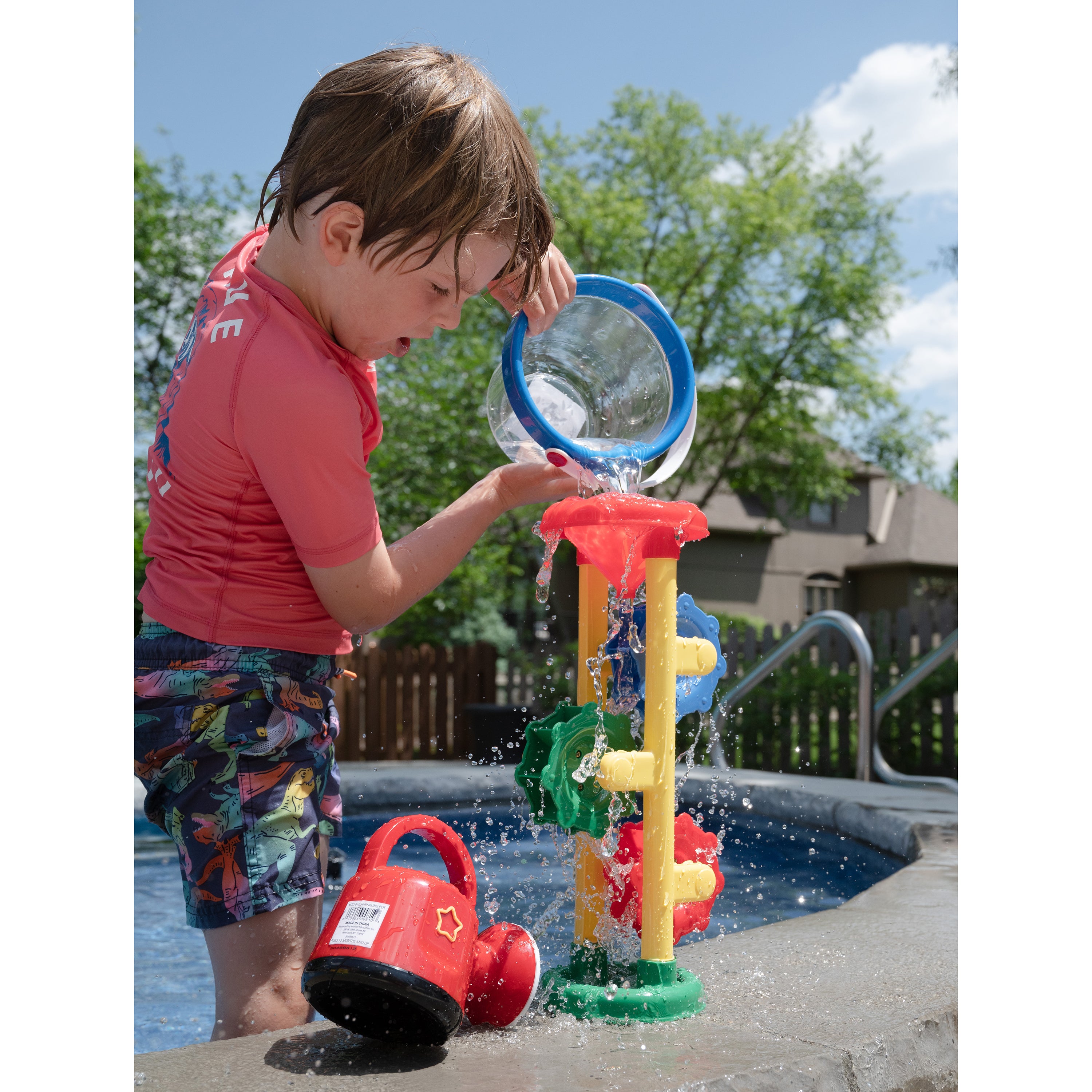 Clear Plastic Sensory Bucket | Durable Handled Toddler Toy