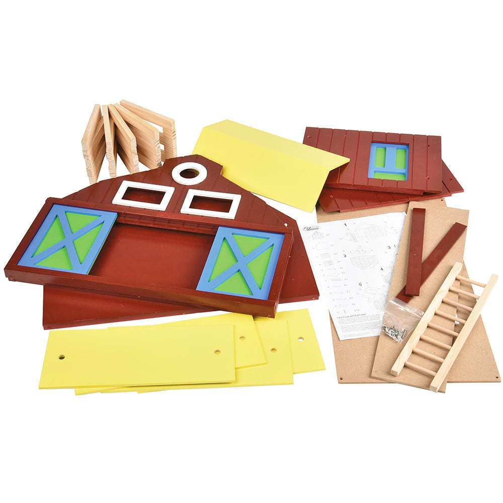Parts of Deluxe Big Wooden Barn Playset | Some assembly required