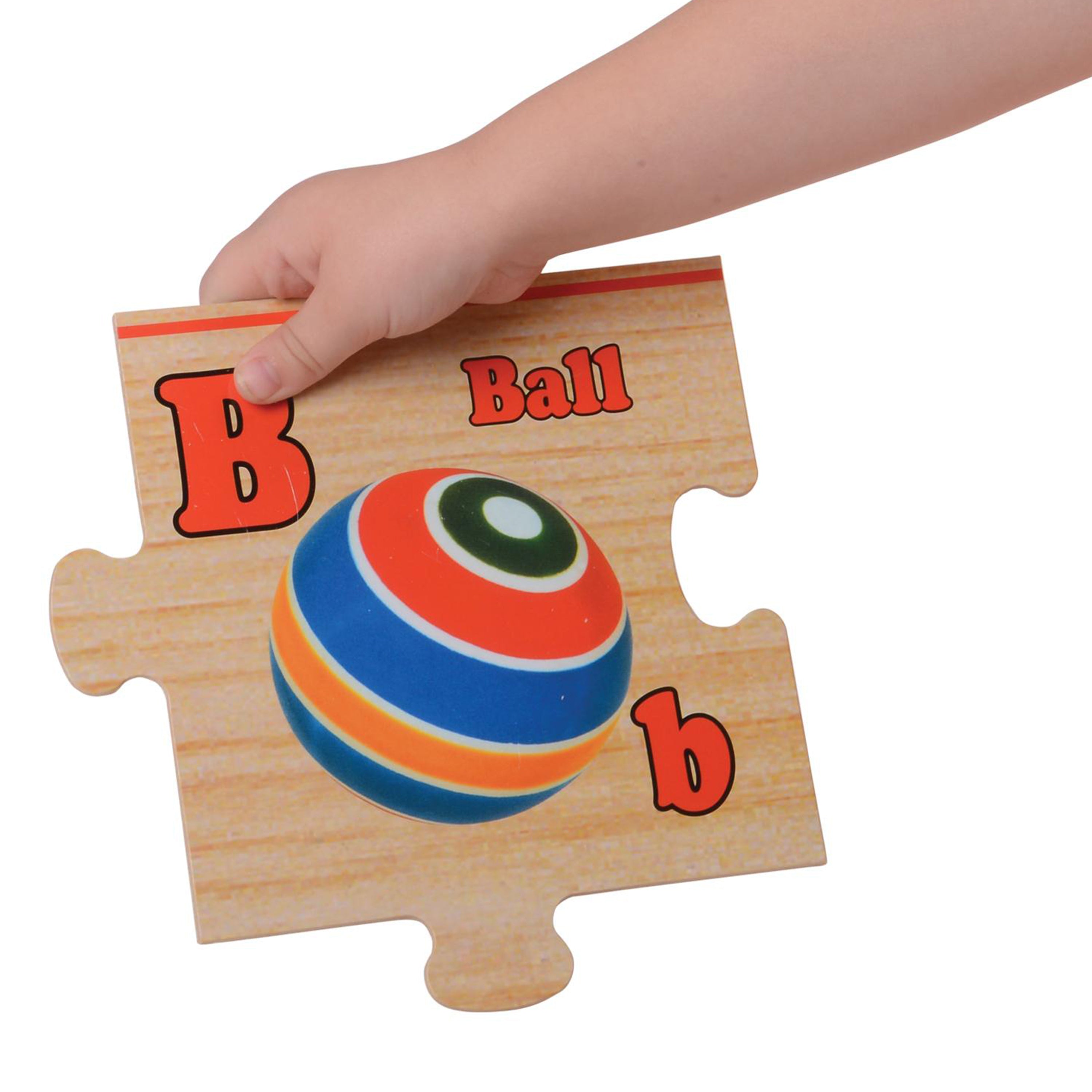 Wooden Alphabet Floor Puzzle | 26-Piece Educational Puzzle with Real Photos
