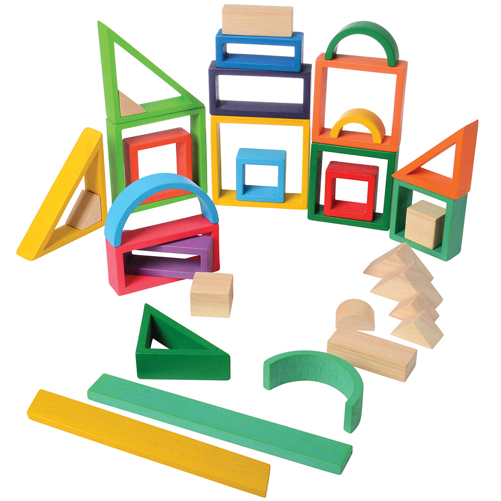 38-Piece Colorful Designer Blocks