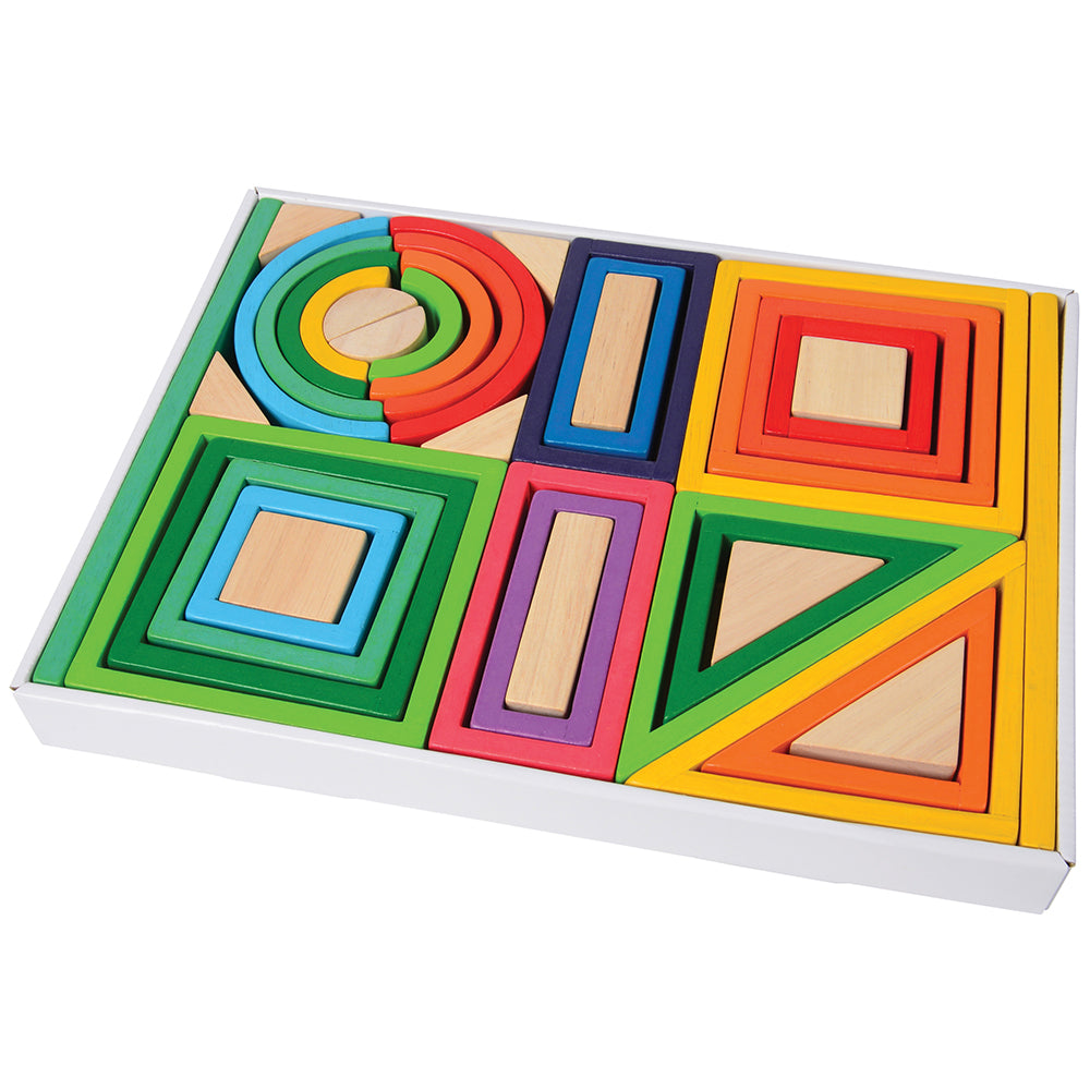 38-Piece Colorful Designer Blocks Set