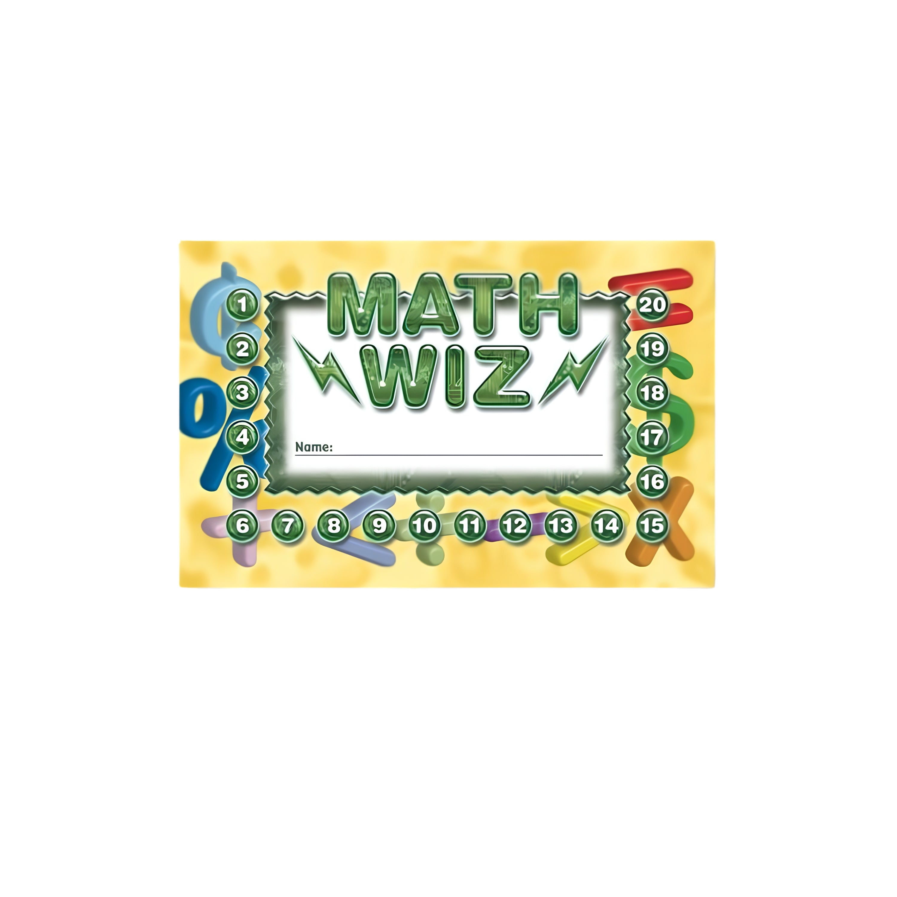 Math Wiz Punch Cards - Set of 36