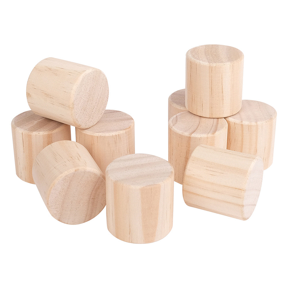 cylinder blocks on white background