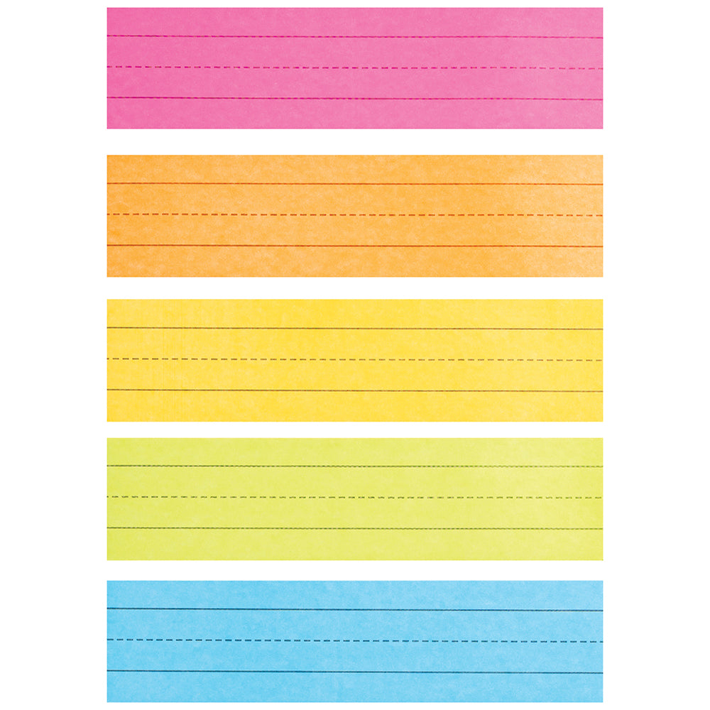 Mini Sentence Strips in 5 Assorted Colors