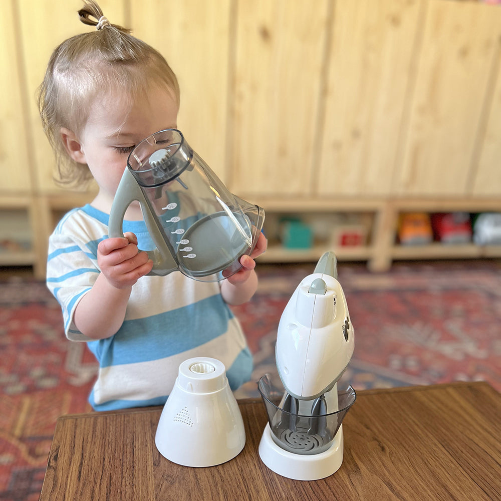 Toddler Exploring Toy Blender