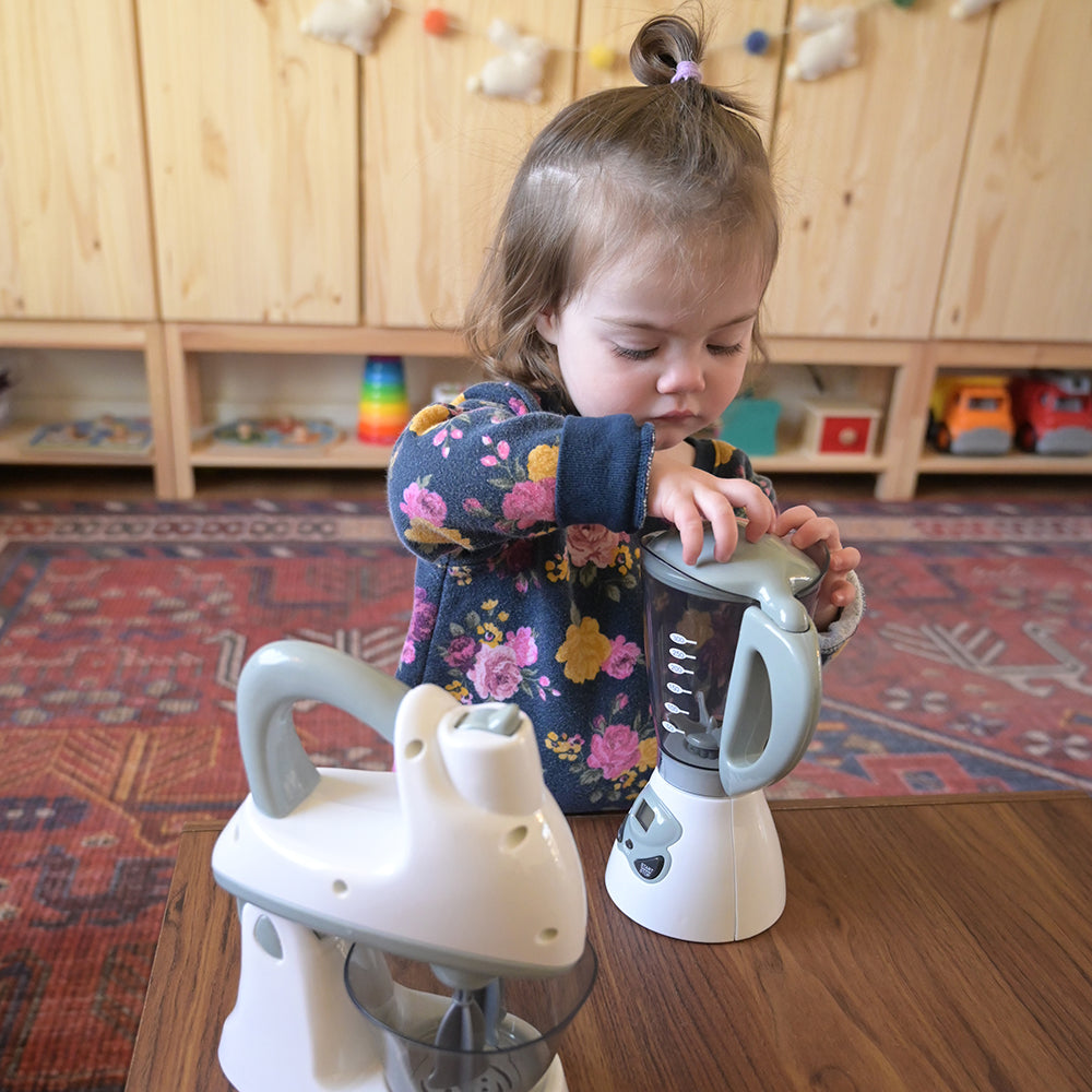Toddler Exploring Toy Blender