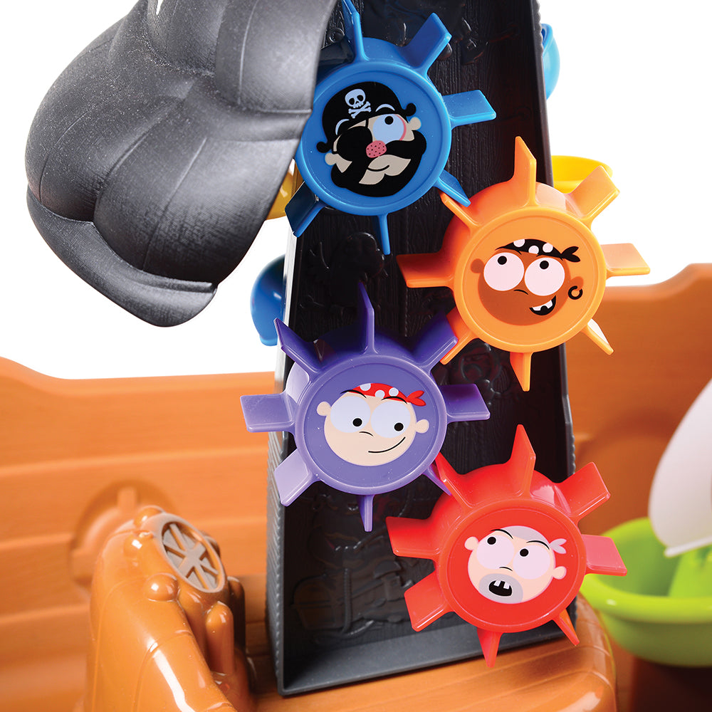 Close-up of Water Wheel on Pirate Sensory Table