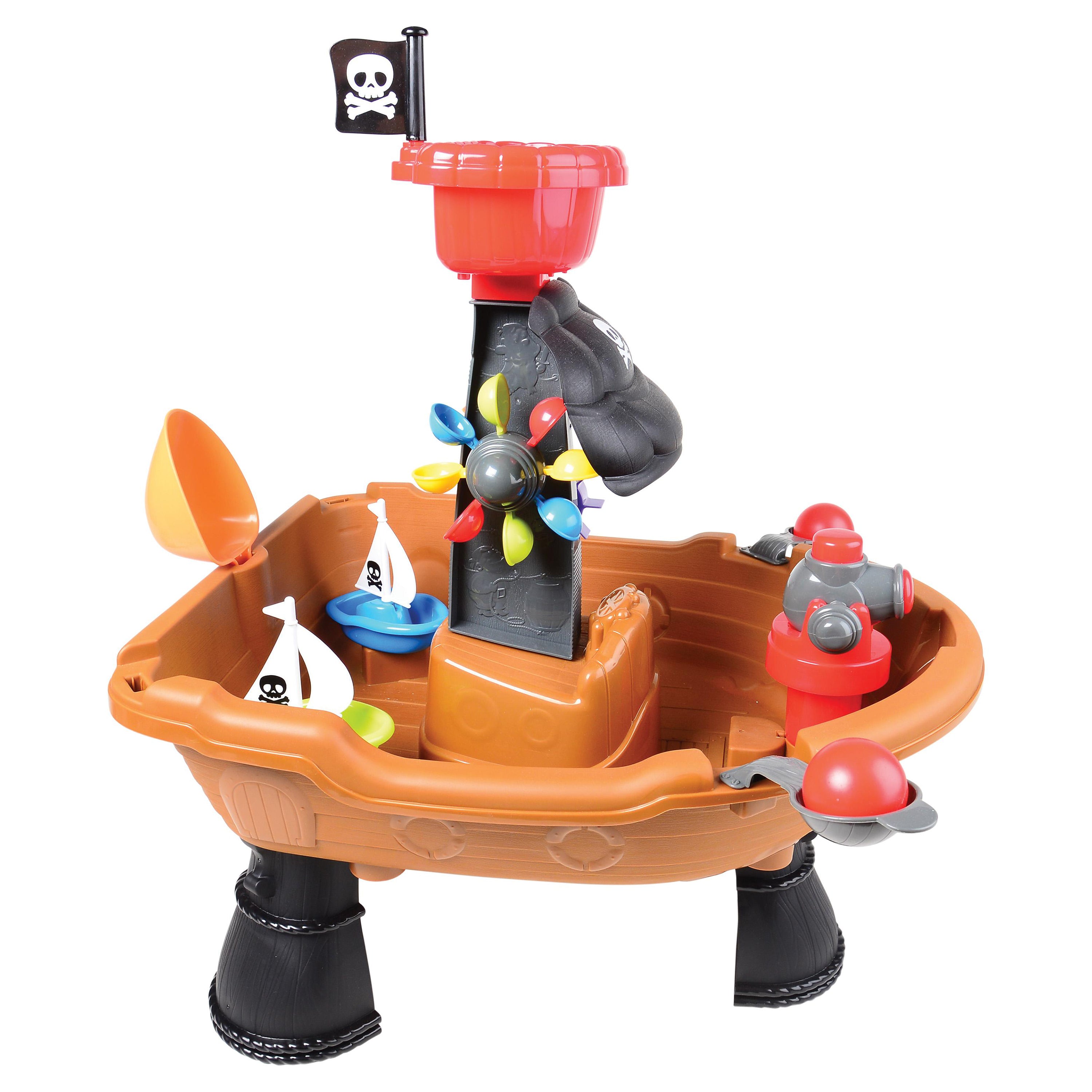 Sensory Voyage Sand & Water Table – Indoor/Outdoor Ship-Themed Water Play Table for Toddlers 18+ Months