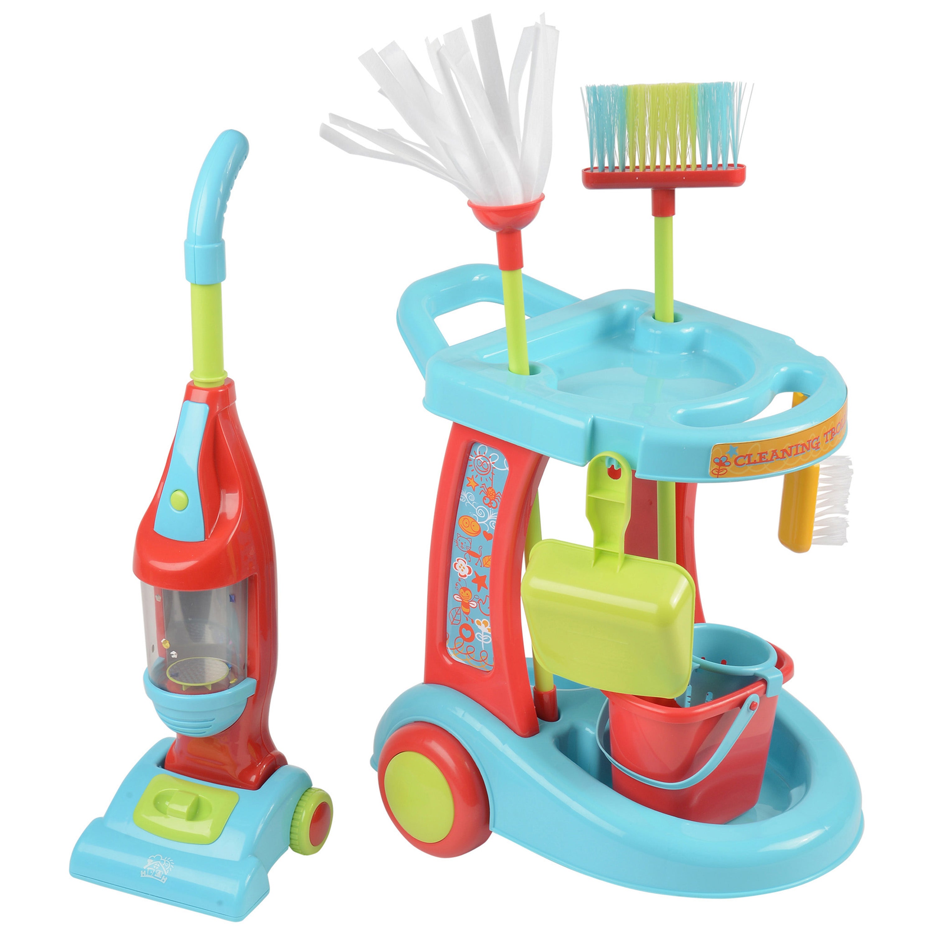 Interactive Kids Cleaning Set with Sound & Motion | Pretend Play Chores 3+