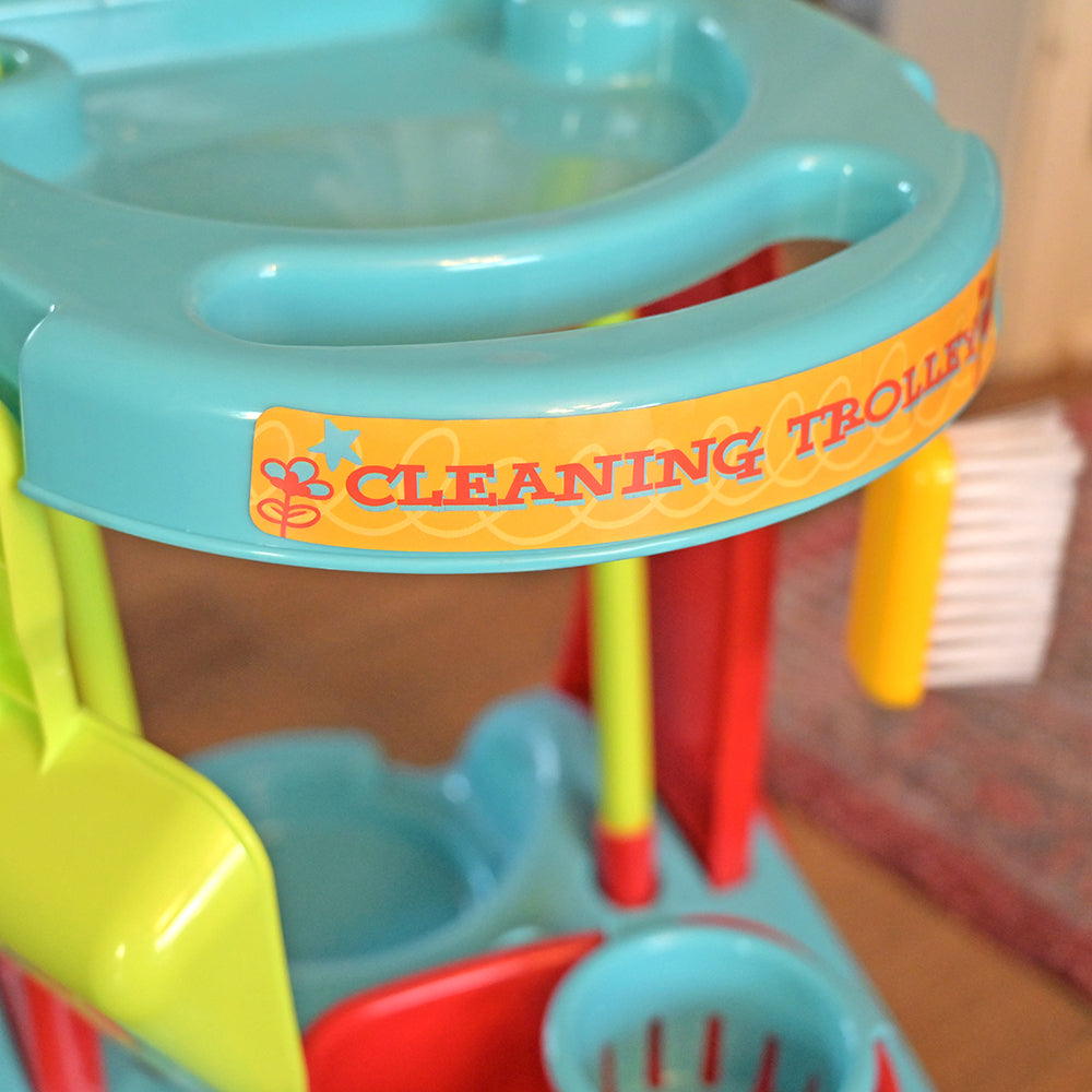 Close-up of Cleaning Trolley Sticker